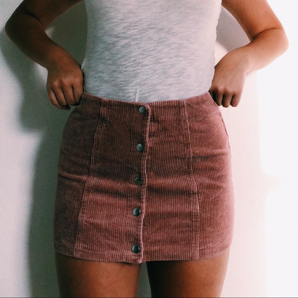 button up skirt